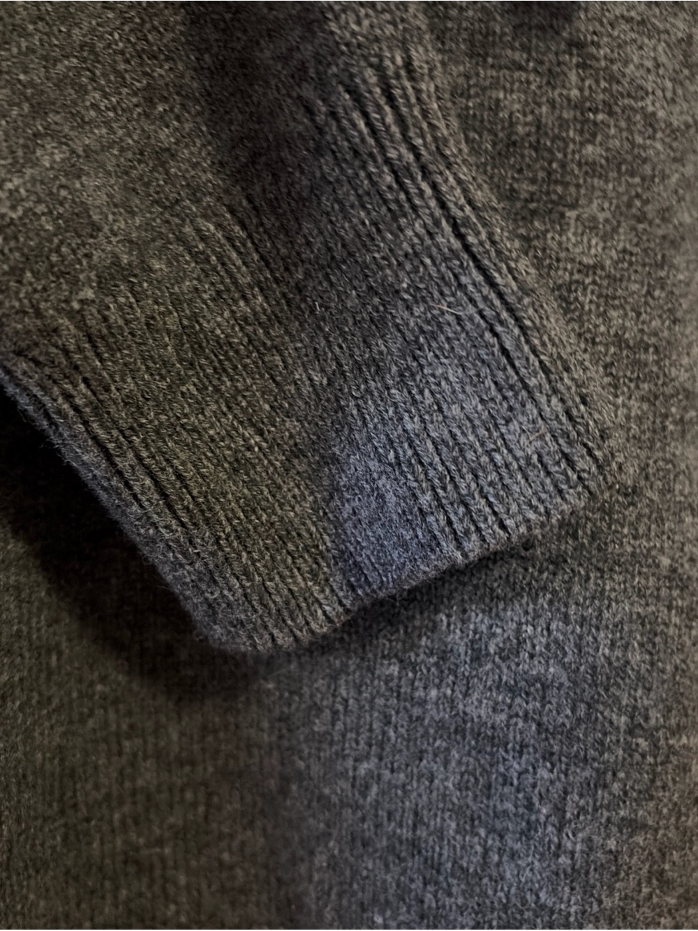 Buck Mason Wool Cashmere Blend Charcoal Loopback Hoodie Sweatshirt XL Luxury - Picture 5 of 11